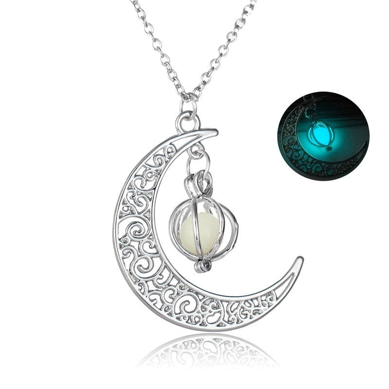 Collier pendentif lumineux en pierre naturelle brillante pour femme, bijou tendance, idéal comme cadeau ou pour vous offrir a vous-même.
