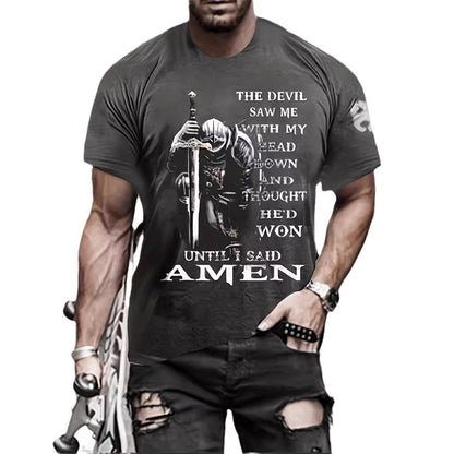 T-shirt d'été décontracté et respirant à manches courtes pour homme, imprimé en 3D