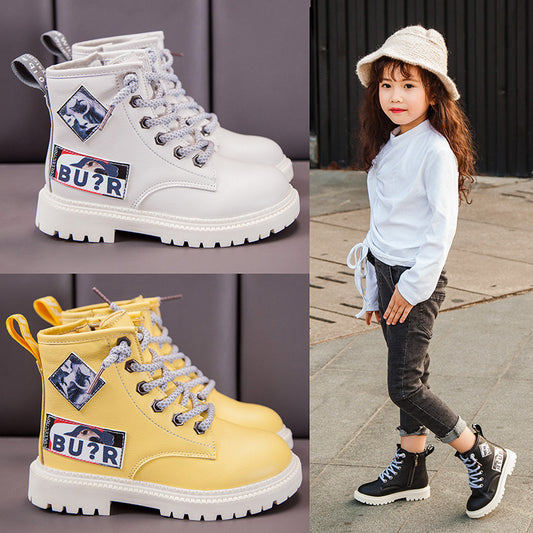 Bottes pour enfants, baskets d'école montantes en coton très stylée pour vos tout petits