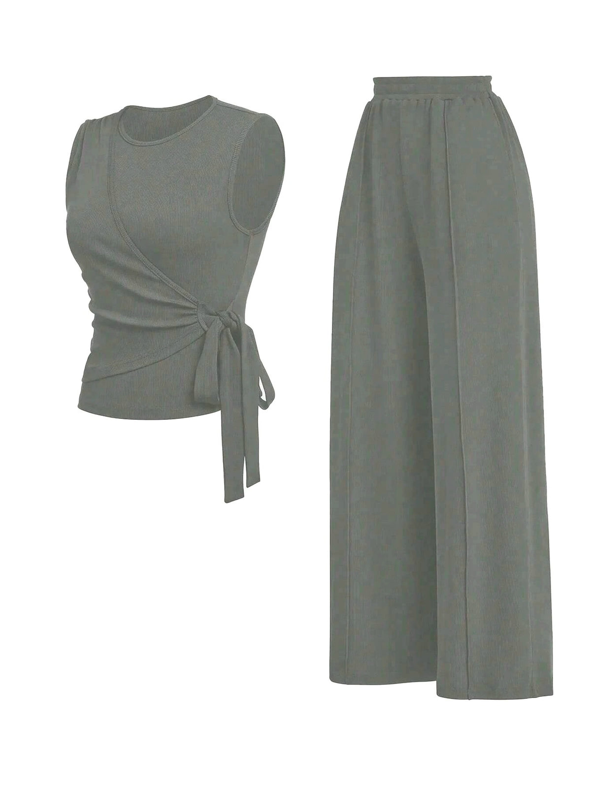Casual Sleeveless Set Lazy Style Women's Suit