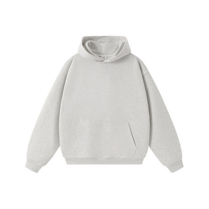 Heavyweight Solid Color Hoodie With Reinforced Hood That Doesn't Sag
