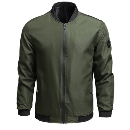 Manteau décontracté de couleur unie pour homme, printemps et automne