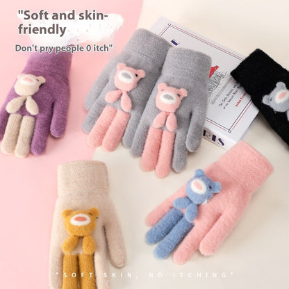 Gants avec petits Oursons Mignons Pour Enfants