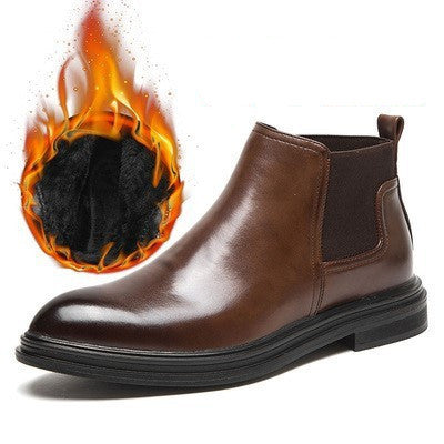 Bottes chaude à bout pointu avec style grande taille mode pour homme