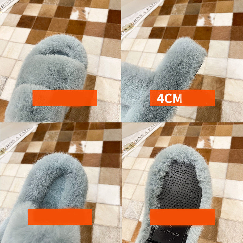 Chaussons moelleux pour femmes, pantoufles de chambre moelleuses
