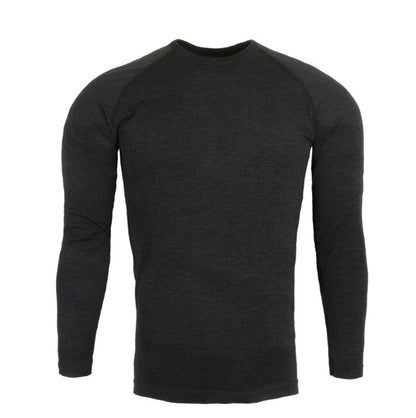 Haut sans coutures à manches longues et fermeture éclair pour entraînement, fitness, extérieur, coupe ajustée