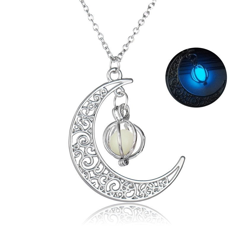 Collier pendentif lumineux en pierre naturelle brillante pour femme, bijou tendance, idéal comme cadeau ou pour vous offrir a vous-même.