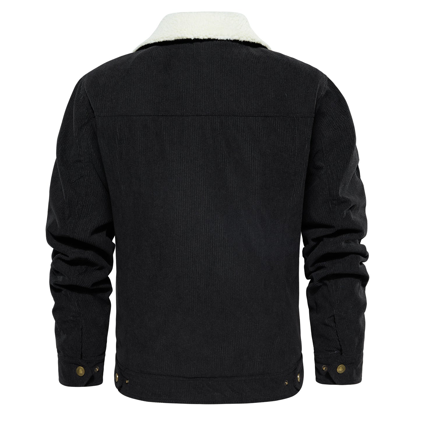 Veste d'hiver en velours côtelé pour homme, doublée chaude et épaisse, mode