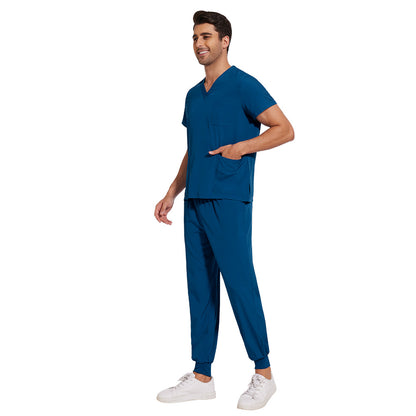 Mens Quick-Drying Comfortable And Stretchy Scrubs Set For Work