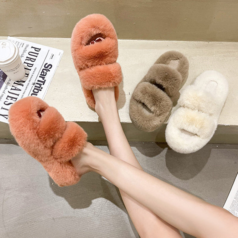Chaussons moelleux pour femmes, pantoufles de chambre moelleuses
