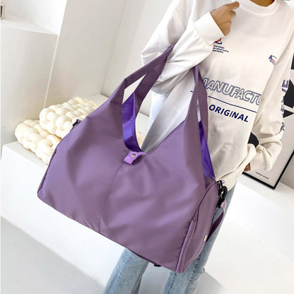 Sac de yoga pour femme, sac de sport, de fitness, séparation sèche et humide, grande capacité de rangement, sacs de voyage, peut contenir des tapis de yoga