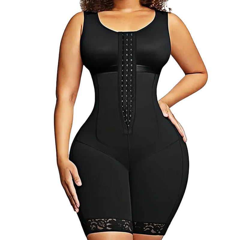 Corset gainant une pièce grande taille à poitrine fine et à effet gainant pour le ventre et les hanches