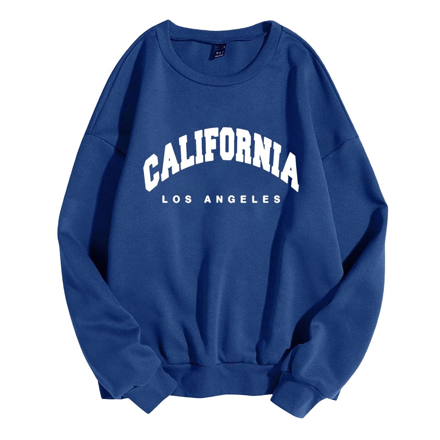 Sweat à manches longues pour femme, imprimé lettres California