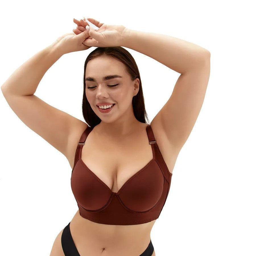 Soutien gorge sans coutures avec cerceau pour un très bon soutien,  decolter en v