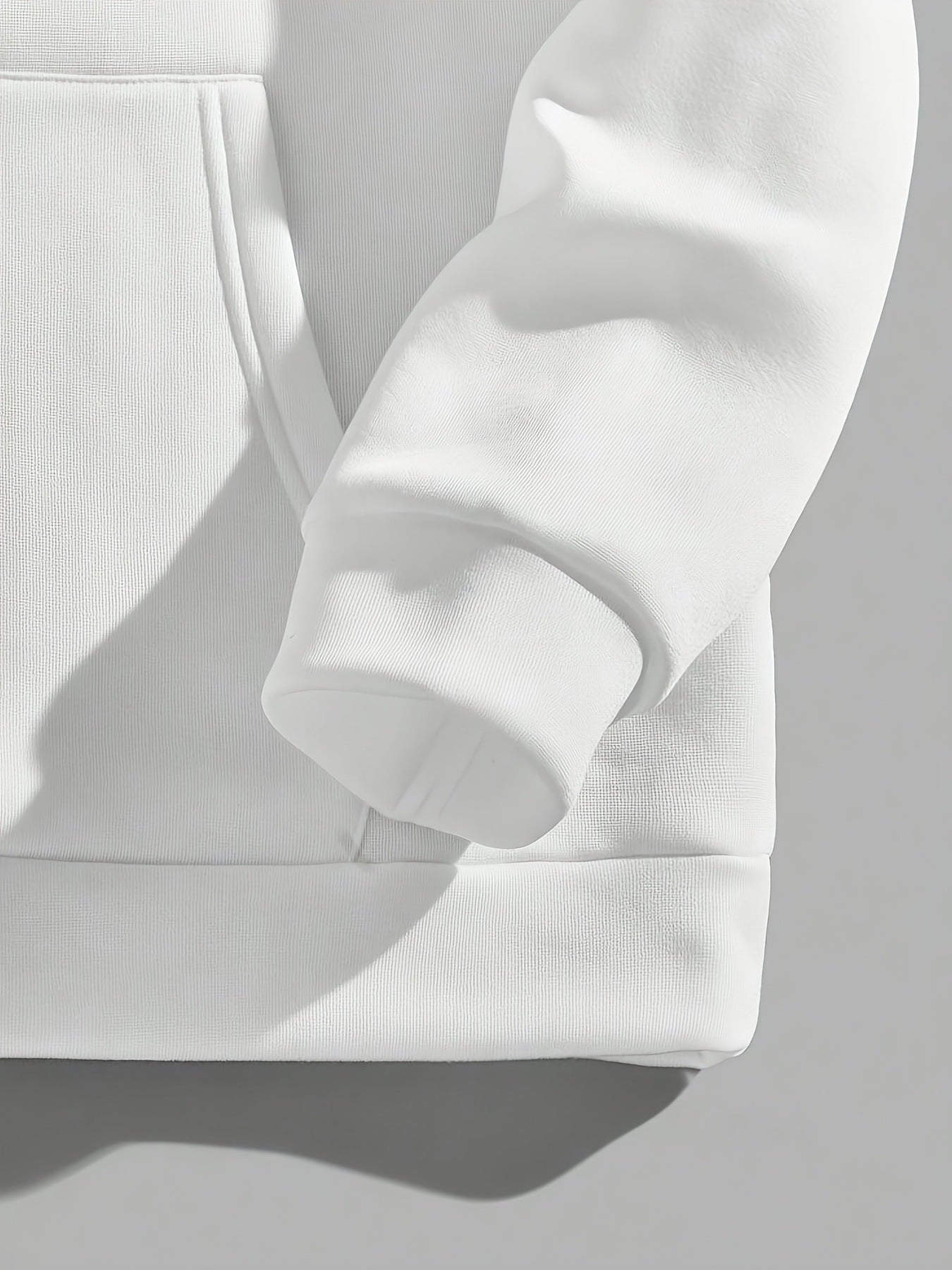 Pull ample à capuche et manches longues imprimé pour femme