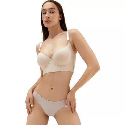 Soutien gorge sans coutures avec cerceau pour un très bon soutien,  decolter en v