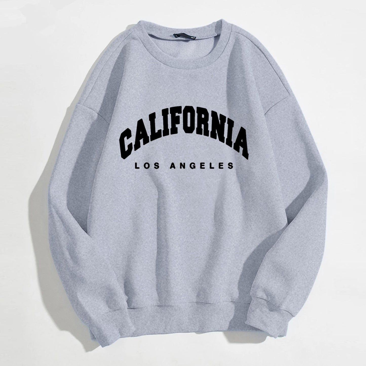 Sweat à manches longues pour femme, imprimé lettres California