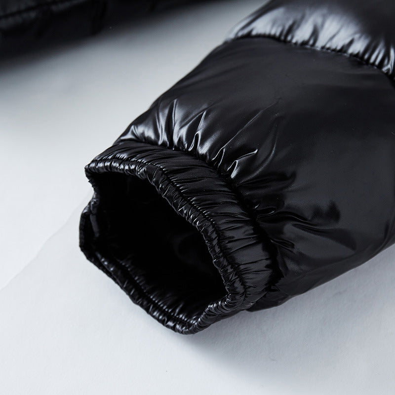 Short Coat Trendy Men's Glossy Thickened Down Jacket