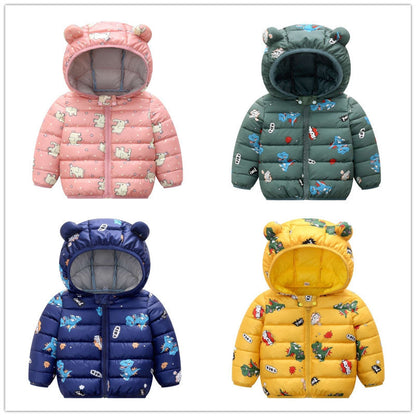 Vêtements pour enfants, veste en coton à motif dinosaure pour enfants