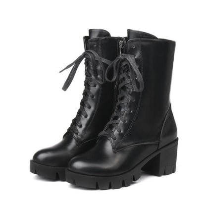 Women's European And American Taiwan Platform Martin Boots