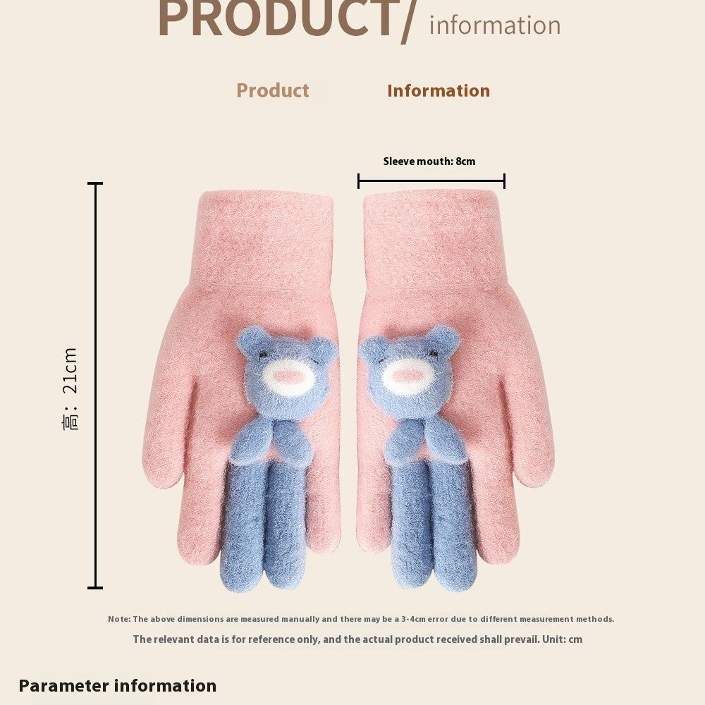 Gants avec petits Oursons Mignons Pour Enfants