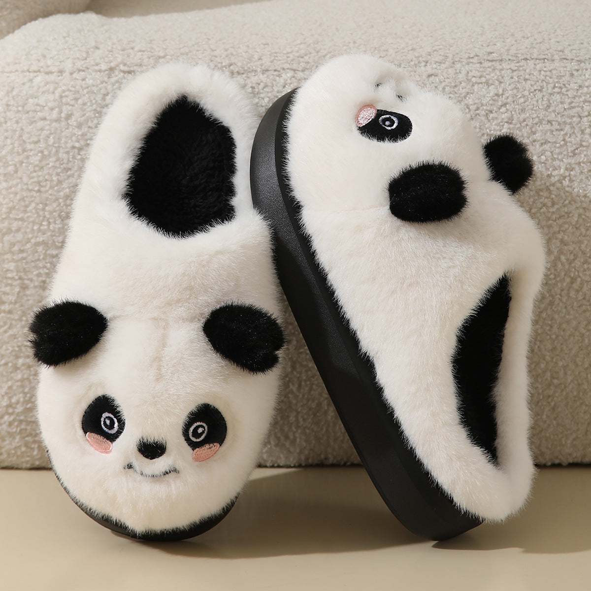 Chaussons en coton à motifs de dessins animés pour l'automne et l'hiver, pour la maison et l'intérieur