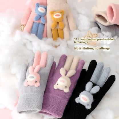 Gants avec petits Oursons Mignons Pour Enfants