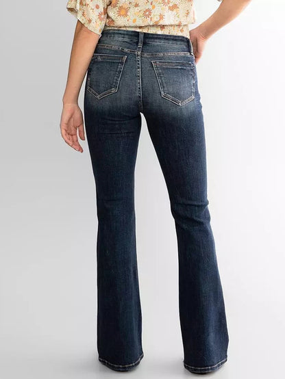 Jean évasé semi base, extensible moyenne. Un style pour vous madame.