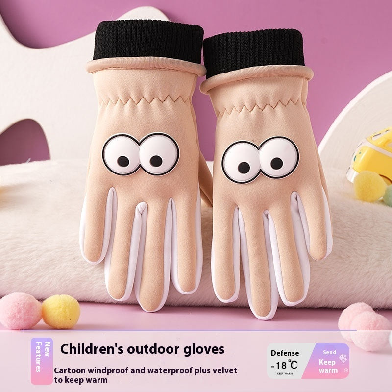 Gants Automne-hiver pour enfants Résistantes à l'eau, chaudes