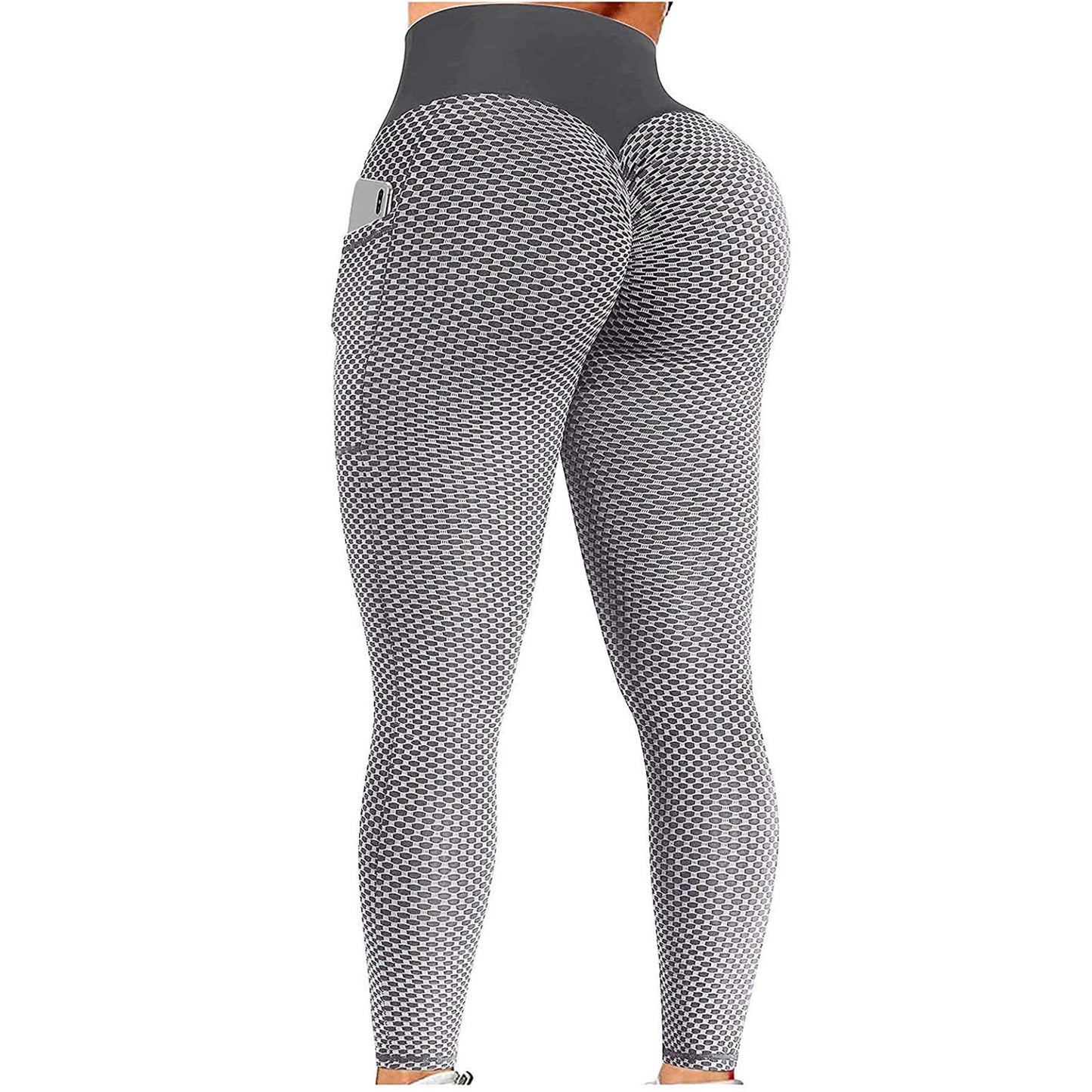 Pantalon de yoga Honeycomb Peach Hip Fitness