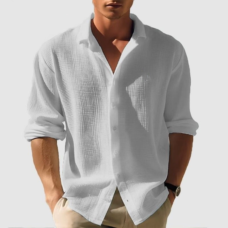 Hauts à manches longues et boutonnage simple pour homme