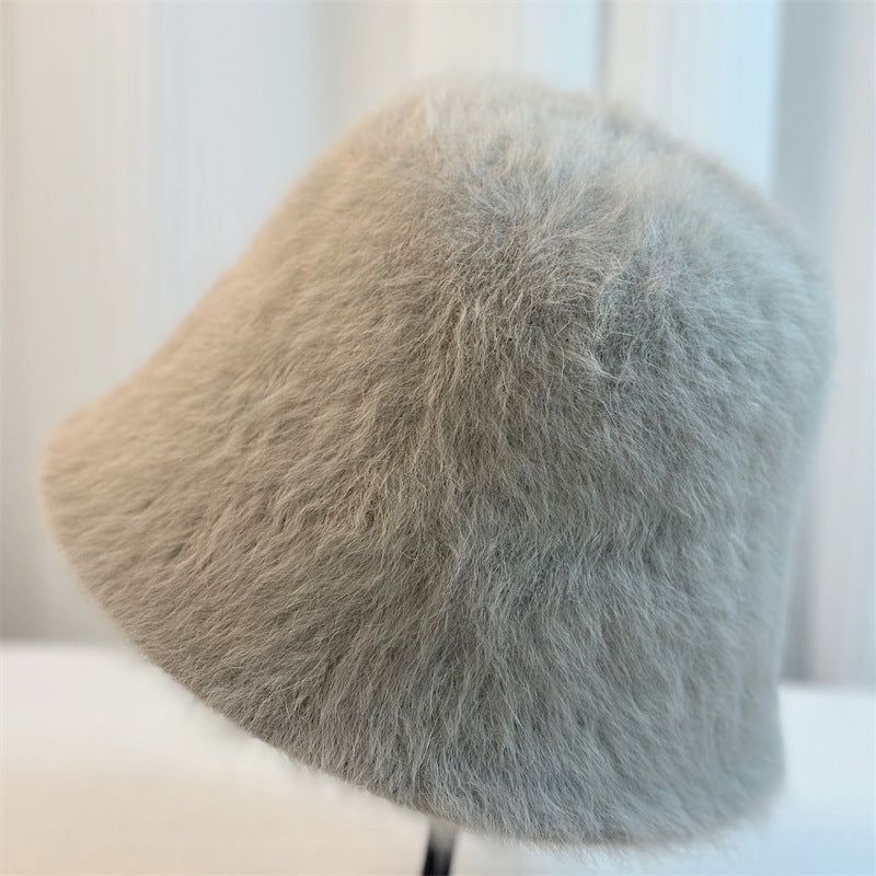 New Versatile Rabbit Fur Bucket Hat