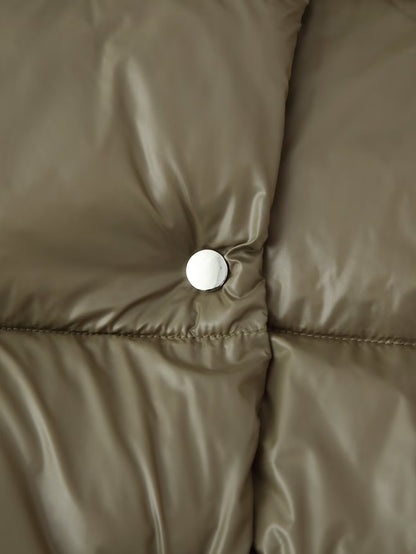 In-stock Quilted Cotton-padded Jacket With Buttons