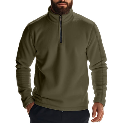 Men's Long Sleeve Solid Color Sweatshirt