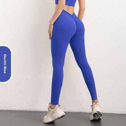 Pantalon de yoga tendance en V, taille haute, pour femme, pour le sport et le fitness