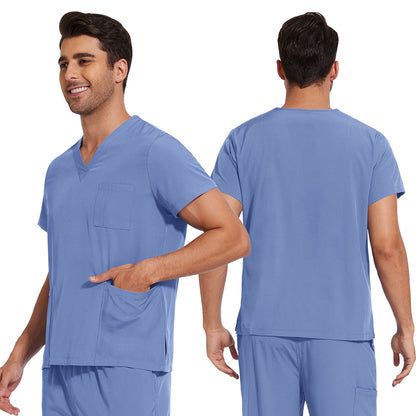 Mens Quick-Drying Comfortable And Stretchy Scrubs Set For Work