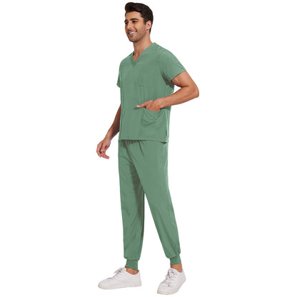 Mens Quick-Drying Comfortable And Stretchy Scrubs Set For Work