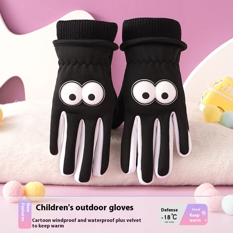 Gants Automne-hiver pour enfants Résistantes à l'eau, chaudes