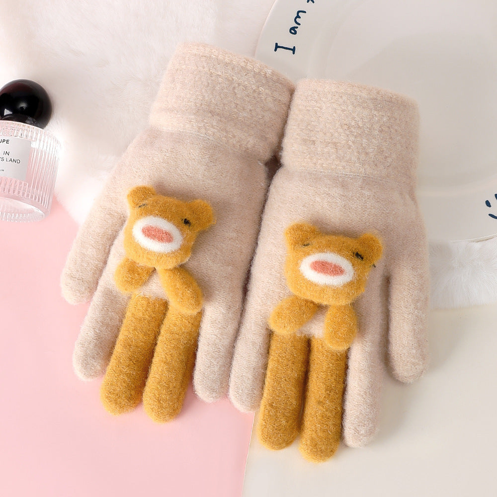 Gants avec petits Oursons Mignons Pour Enfants