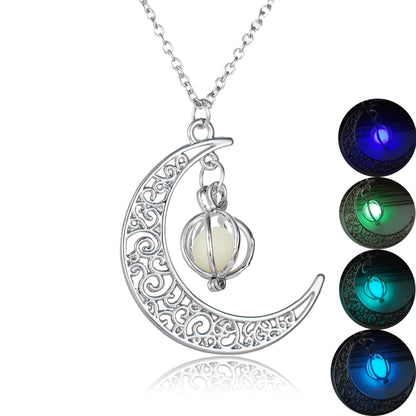 Collier pendentif lumineux en pierre naturelle brillante pour femme, bijou tendance, idéal comme cadeau ou pour vous offrir a vous-même.