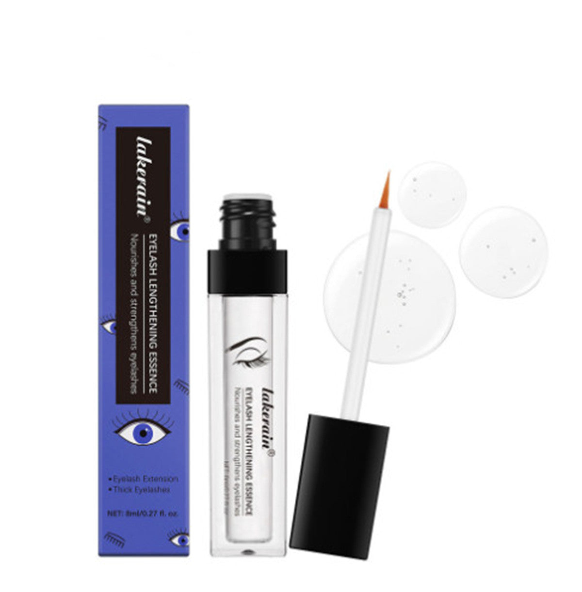 Liquide nourrissant pour cils Nourrit les racines des cheveux Nutrition complémentaire Nourrit en profondeur Répare Rend les cils épais, fins et bouclés