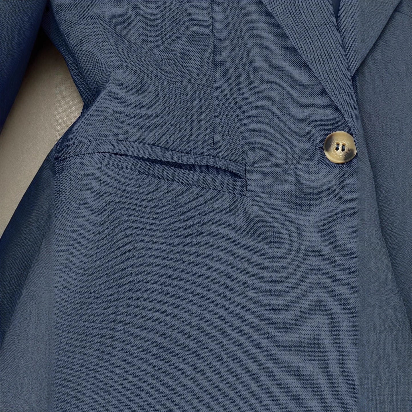 New Blue Color Business Coat Trousers Suit