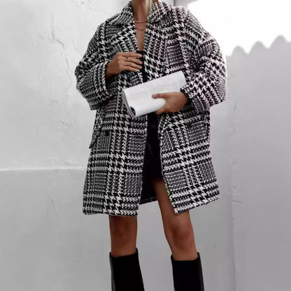 Nouveau manteau en laine épais pour l'automne et l'hiver