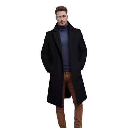 Men's Medium-length Single-breasted Multi-color Warm Youth Coat