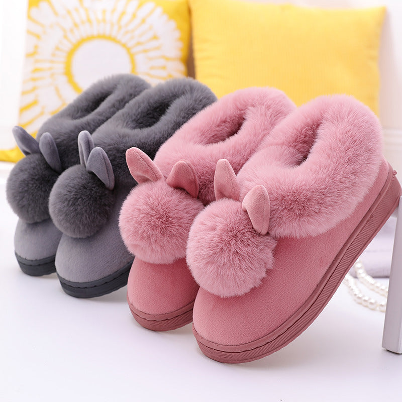 Chaussures à longues oreilles en coton pour hommes et femmes
