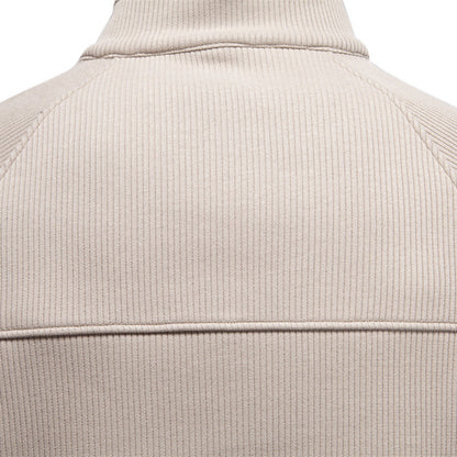 Pull à demi-fermeture éclair col montant,cozy