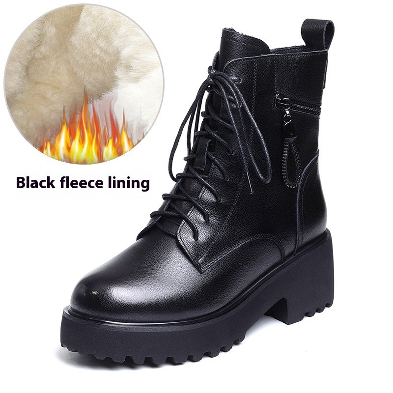Women's Thick-soled Fluffy Snow Boots