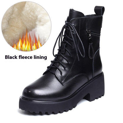 Women's Thick-soled Fluffy Snow Boots
