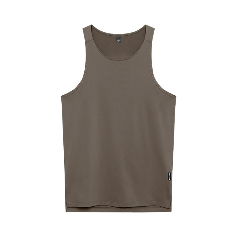 Débardeur de sport imprimé col rond pour homme, grande taille