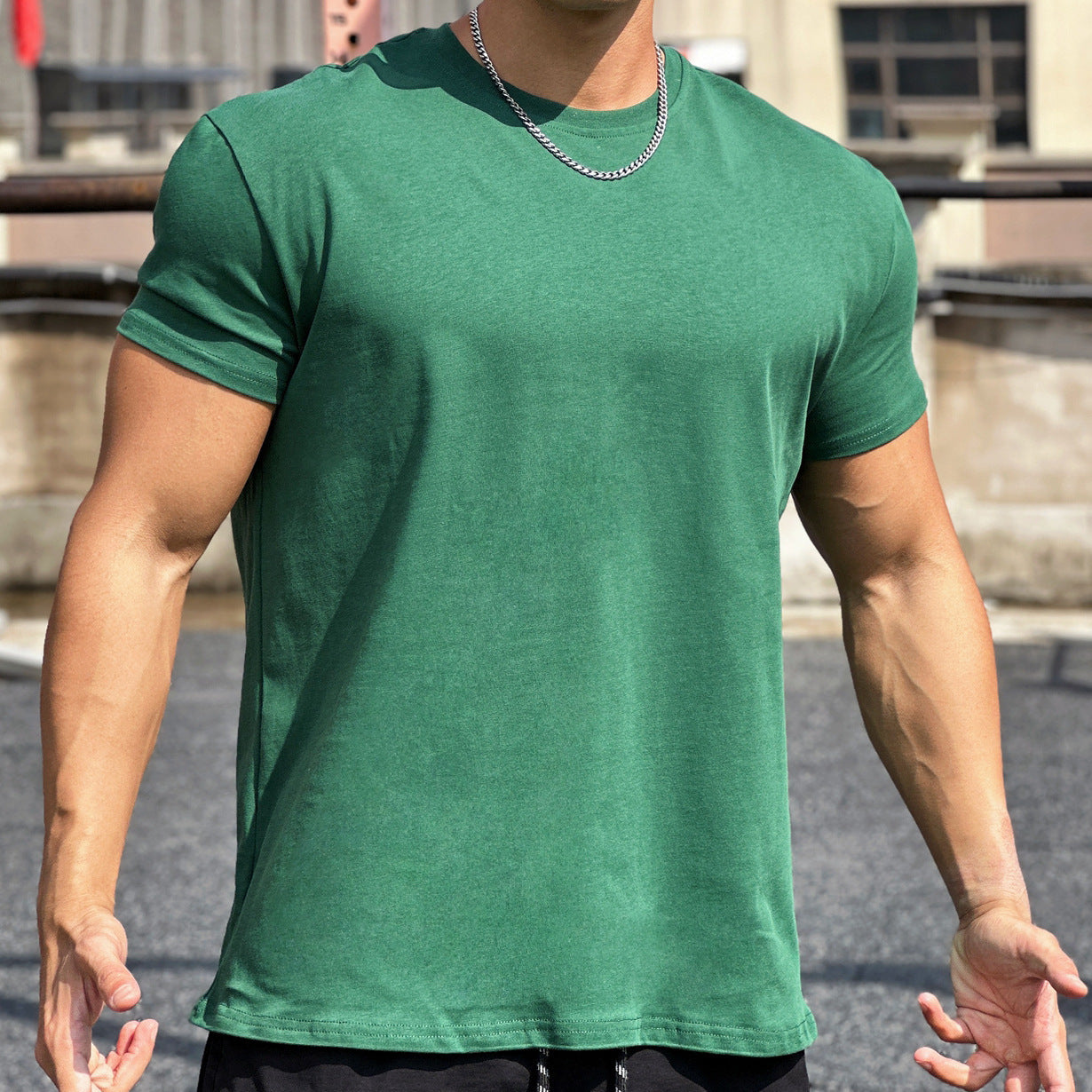 T-shirt de sport ample en coton à manches courtes pour homme bien lire les descriptions sur chaque article pour choisir votre grandeur